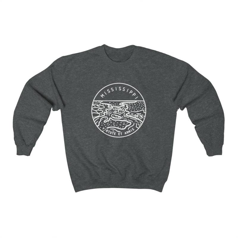 Mississippi State Design Sweatshirt Unisex Rundhalsausschnitt von HeyMountains