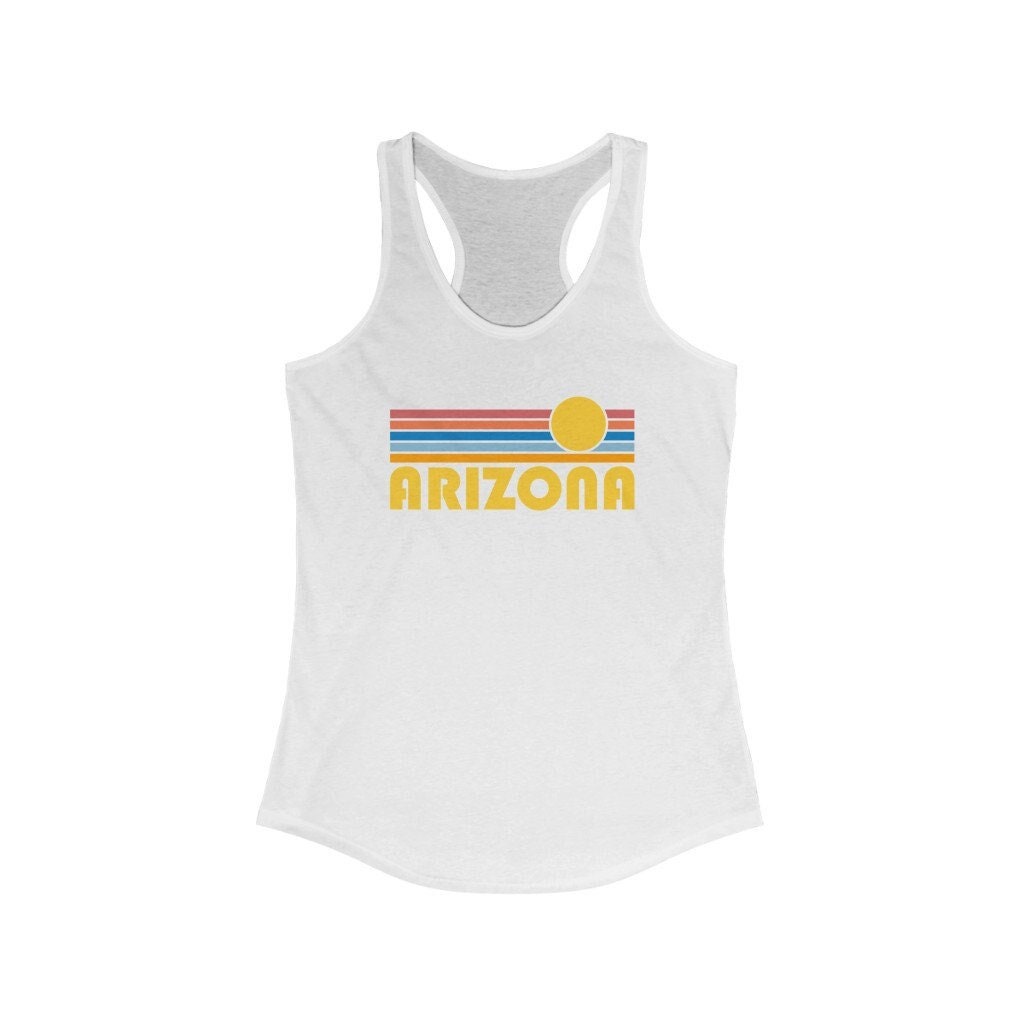 Retro Arizona Racerback Tank Top Frauen Slim Fit Baumwollmischung von HeyMountains
