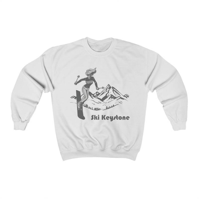 Retro Ski Keystone Colorado Sweatshirt Aus Baumwoll-Mischgewebe von HeyMountains