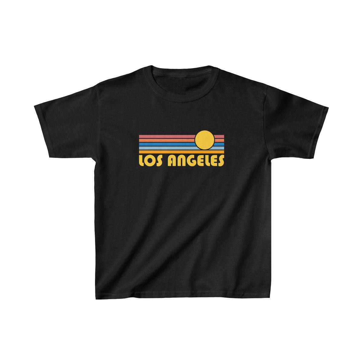 Retro Sonnenaufgang Los Angeles Kinder T-Shirt - Individuell Einstellbar von HeyMountains