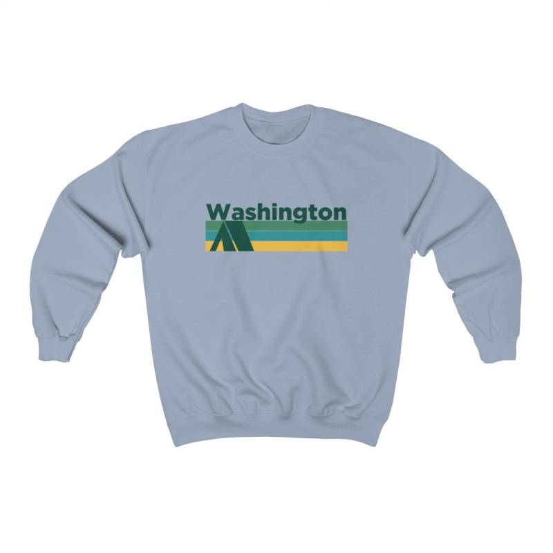 Retro Washington Sweatshirt Unisex Camping Rundhalsausschnitt von HeyMountains