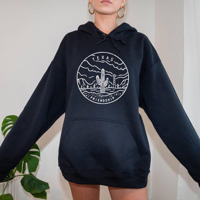 Texas Hoodie Zustand Design Erwachsene Unisex, Sweatshirt - Personalisierung Verfügbar von HeyMountains