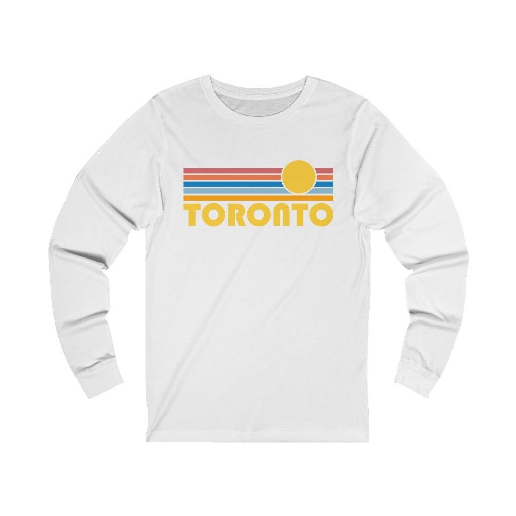 Toronto, Kanada Langarm-Shirt, Unisex Retro Sun Langarm Toronto T-Shirt von HeyMountains