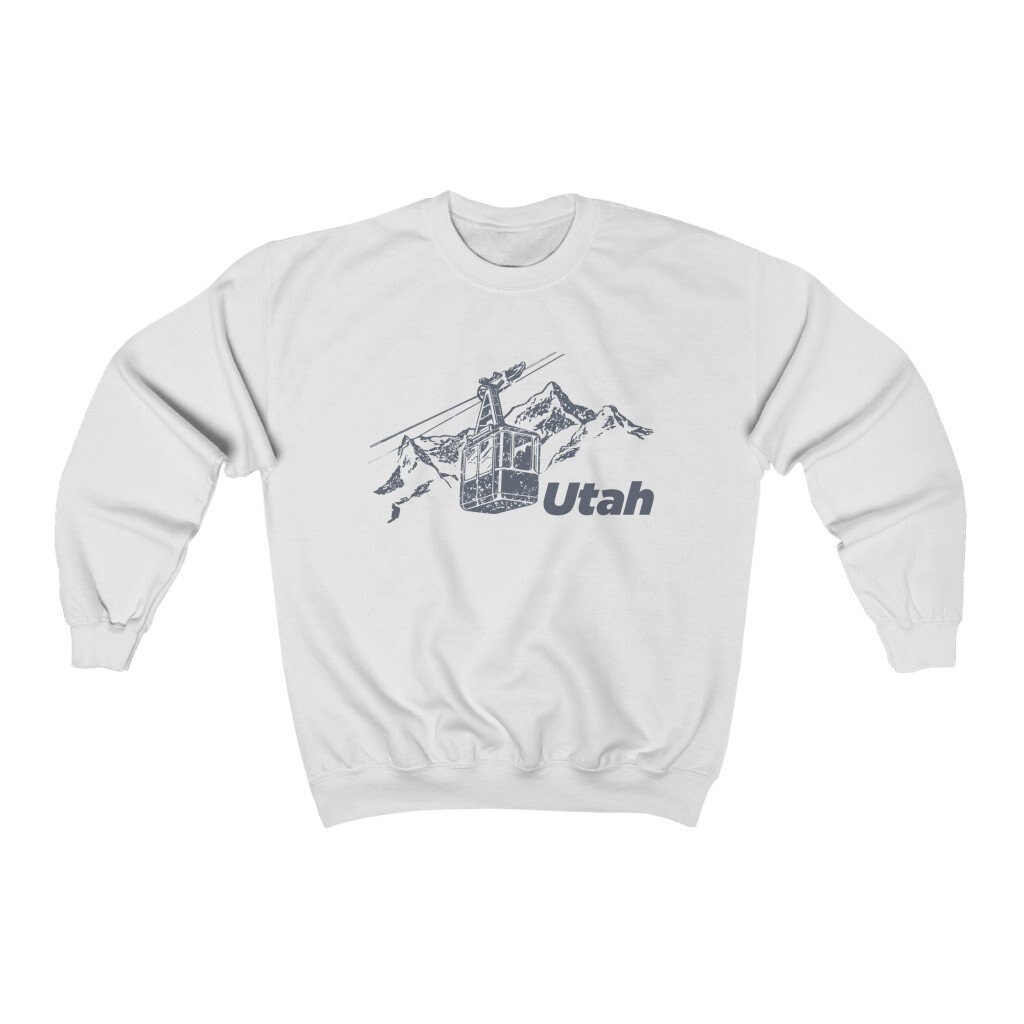 Utah Sweatshirt, Unisex Berg Ski Lift Rundhalsausschnitt von HeyMountains