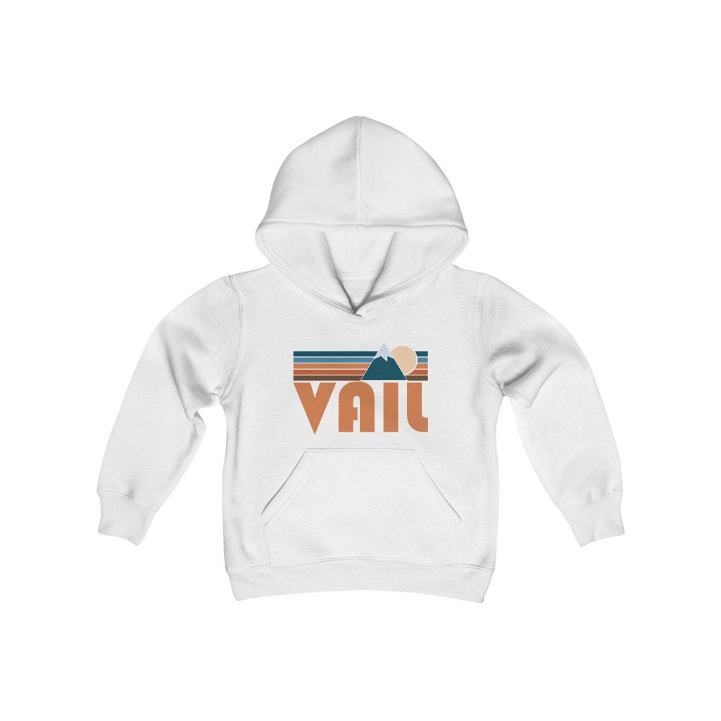 Vail, Colorado Jugend Hoodie, Retro Mountain Vail Sweatshirt von HeyMountains