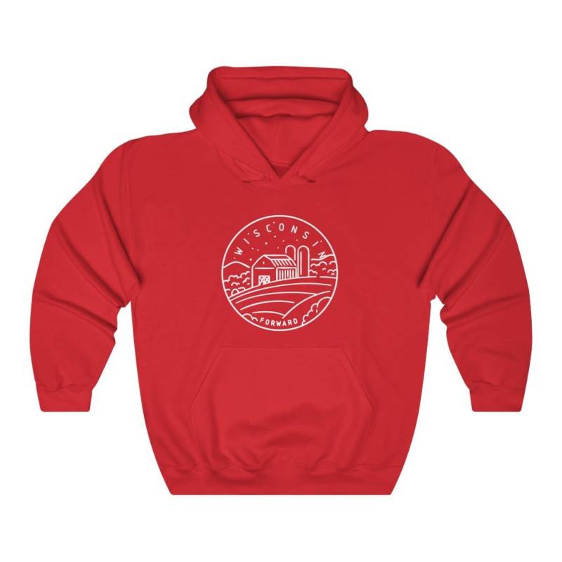 Wisconsin Hoodie Unisex State Design Sweatshirt von HeyMountains