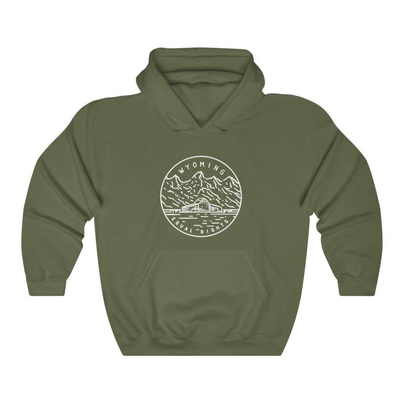 Wyoming Hoodie, State Design Erwachsene Unisex Sweatshirt - Personalisierung Verfügbar von HeyMountains