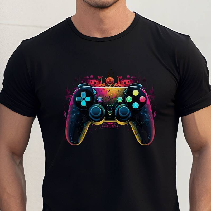 Gaming Controller T Shirt Gamer Video Game Konsole Spielen Zocken von HeyPapaDE