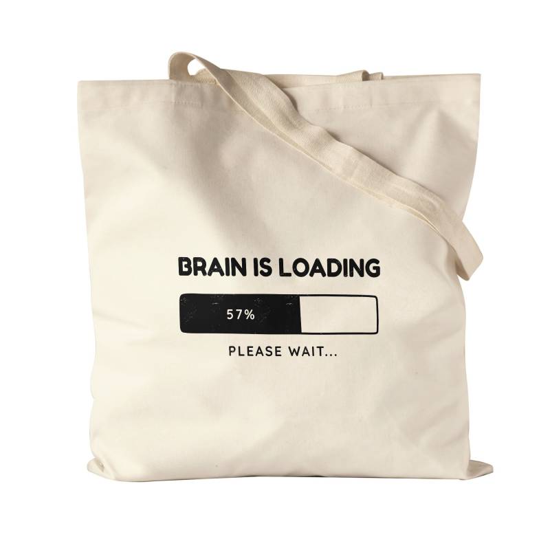 Brain Is Loading Please Wait Emaille Tasse Morgenmuffel Morgenstunde Langschläfer Gehirn Verstand Humor von HeyPrintDesigns