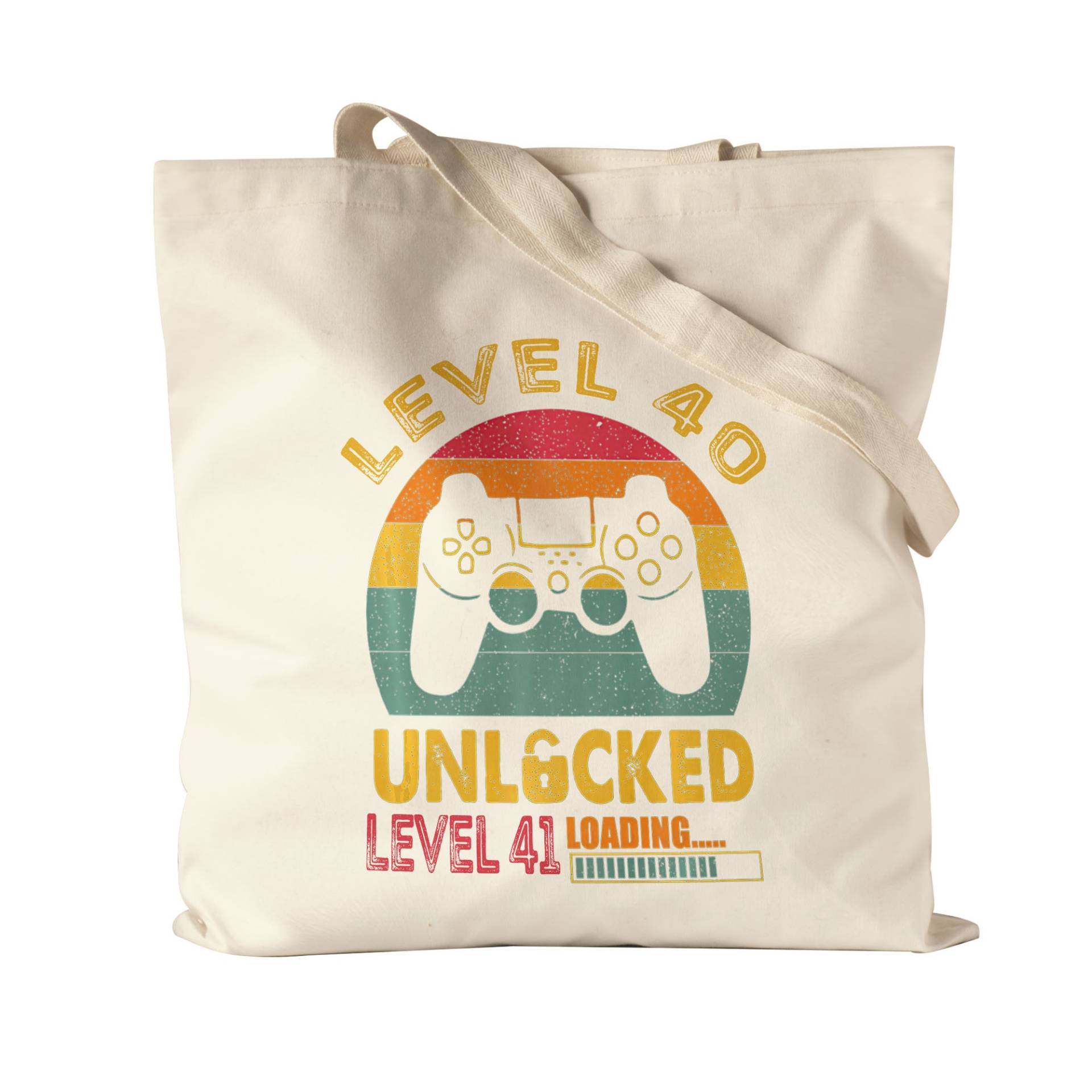 Level 40 Unlocked 41 Loading Jutebeutel Stoffbeutel Geburtstag Konsole Happy Birthday Controller Gamepad Spiel Level 40 Unlocked 41 Loading Jutebeutel Stoffbeutel Geburtstag Konsole Happy Birthday Controller Gamepad Spiel von HeyPrintDesigns