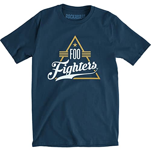 Foo Fighters 'Triangle' (Blue) T-Shirt (x-Large) von Rock Off officially licensed products