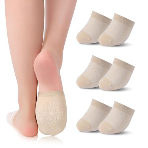 HeySocks Füßlinge Damen 3/6 Paar Unsichtbare Halbsocken mit Silikonpad Rutschfest Vorfußsocken für Ballerinas Pumps von HeySocks
