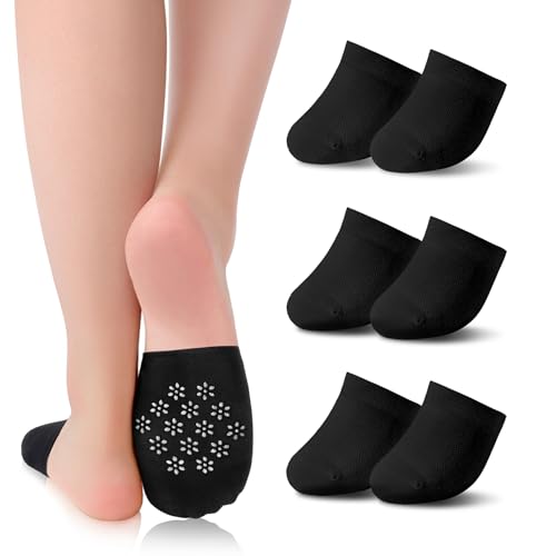 HeySocks Füßlinge Damen 3/6 Paar Unsichtbare Halbsocken mit Silikonpad Rutschfest Vorfußsocken für Ballerinas Pumps von HeySocks