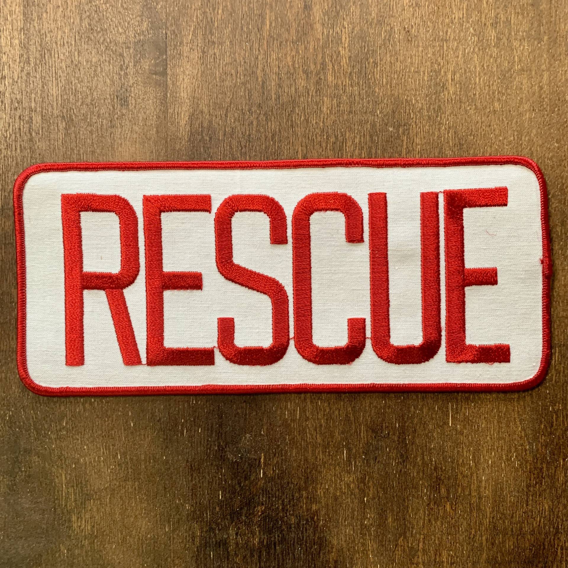 Rescue Jacke Aufnäher | 20 X 5 cm von HeydayRetroMart