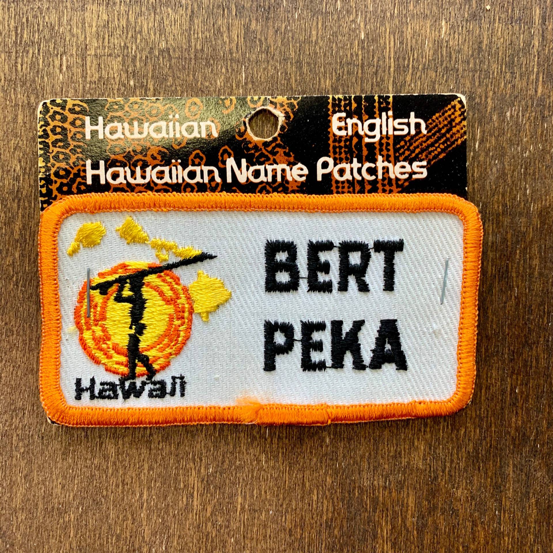 Bert in Hawaiian Ist Peka Vintage Name Souvenir Patch von HeydayRoadTrip