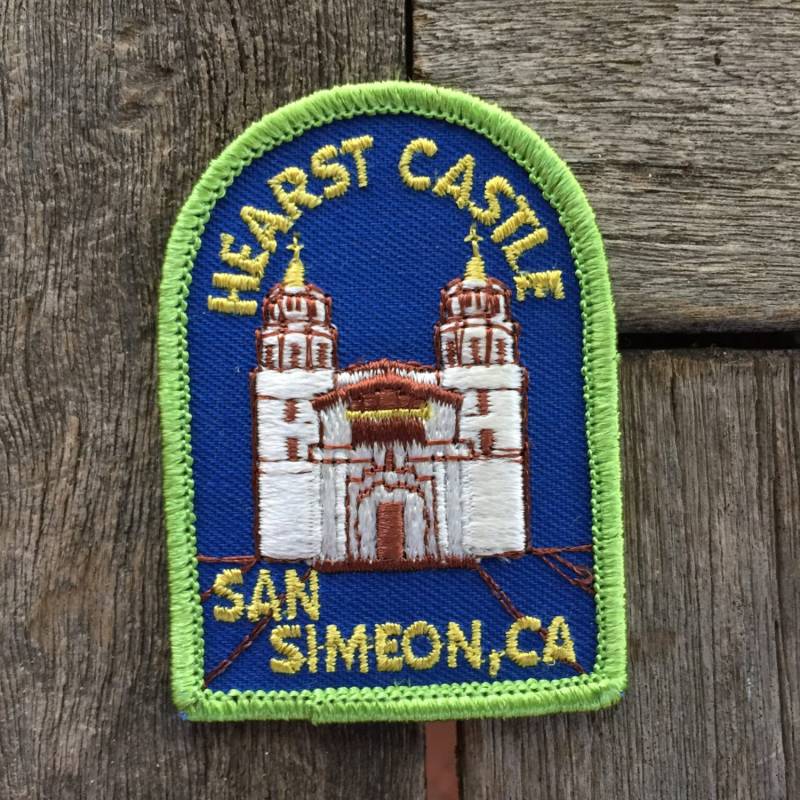 Hearst Castle Gestickter Aufnäher, San Simeon California, Vintage Reiseandenken | Nip von HeydayRoadTrip