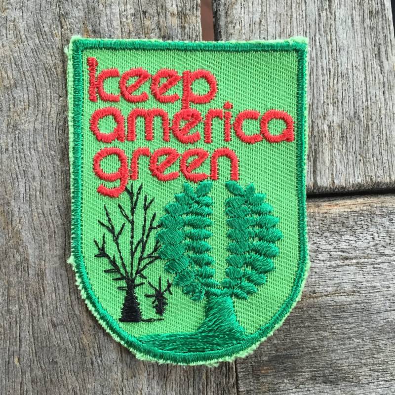 Keep America Green Vintage Souvenir Novelty Patch Von Voyager - Neu in Der Originalverpackung von HeydayRoadTrip