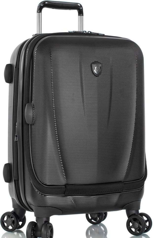 Heys Hartschalen-Trolley Vantage Smart Access, 53 cm, 4 Rollen, Handgepäck-Koffer mit Frontzugangsfach, mit gepolsterter Laptoptasche von Heys