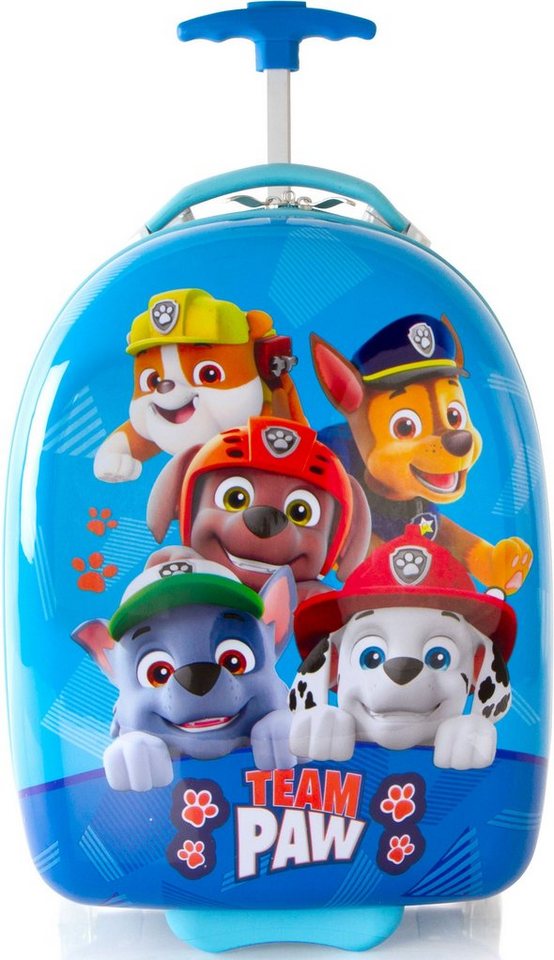 Heys Kinderkoffer Paw Patrol, Blau, 2 Rollen, Kindertrolley Kinderreisegepäck Handgepäck-Koffer in runder Form von Heys