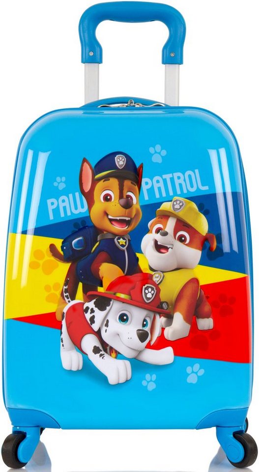 Heys Kinderkoffer Paw Patrol, Blau, 4 Rollen, Kindertrolley Handgepäck-Koffer Kinderreisegepäck von Heys