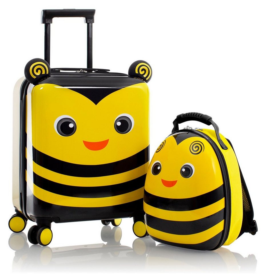 Heys Kinderkoffer Super Tots, 46 cm, Hummel, 2 Rollen, Kindertrolley Kinderreisegepäck Handgepäck-Koffer inkl. Kinderrucksack von Heys