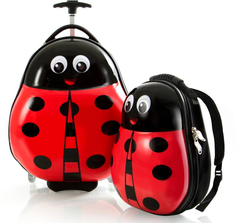 Heys Kinderkoffer "Travel Tots, Marienkäfer" Set, 2 Stk. tlg. 14 l 2 Rollen Heys x Joachim Llambi Kindertrolley Kinder Reisegepäck von Heys