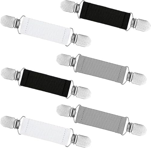 Heyumybit Pullover Clips,6 Stück Elastisch Sweater Cardigan Clips,Waist Clip Elastisch,Schal Clip Kleider Clip Cardigan Clip für Kleidung,Hemden,Schürzen von Heyumybit