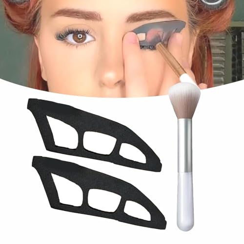 Eyetour Eyeshadow Tool, Your Glam Bestie, Makeup Tool, Stencils for Eyes, Eyeliner Template for Women(2 Stk) von Heyzeibo