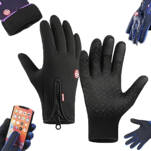 Heyzeibo Freezer Thermo Handschuhe, Warme Winterhandschuhe mit wasserabweisender Beschichtung und Touchscreen-Funktion, ideal für Outdoor-Arbeiten, Laufen und Radfahren (L) (M) von Heyzeibo