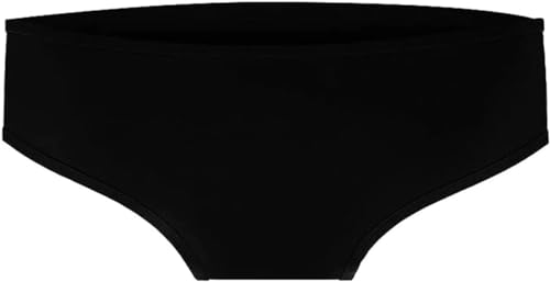 Frauen Wasserdichte Schwimm Höschen aus Silikon Damen Badehose, elastische Höschen, Silikon Bikini Unterwäsche, Auslaufsichere Höschen(Black) von Hfnnhl