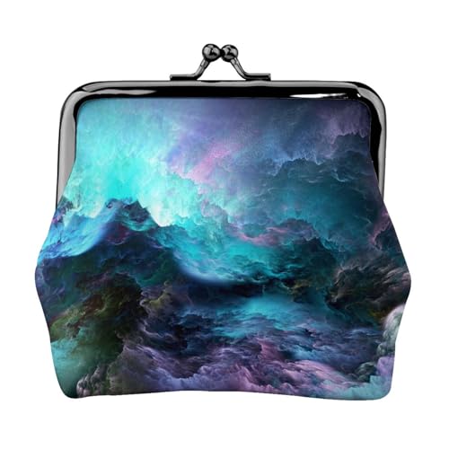 3D Graphics Universum Space Personalisierte Unisex bedruckte Münzgeldbörse – Premium Mikrofaser Leder Geldbörse mit Schnappverschluss von Hgbbdyyjj