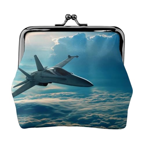 Aircraft Fighter Jets Personalisierte Unisex Bedruckte Münzbörse - Premium Mikrofaser Leder Geldbörse mit Schnappverschluss von Hgbbdyyjj