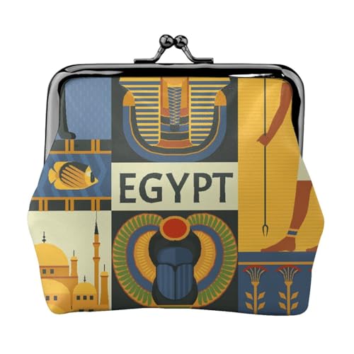 Ancient Egypt Tribe Series Personalisierte Unisex Bedruckte Münzbörse - Premium Mikrofaser Leder Geldbörse mit Schnappverschluss von Hgbbdyyjj