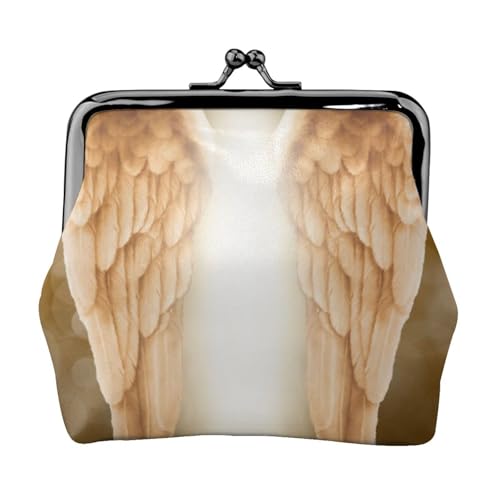 Angel Wing Personalisierte Unisex Bedruckte Münzbörse - Premium Mikrofaser Leder Geldbörse mit Schnappverschluss von Hgbbdyyjj