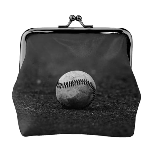 Baseball Personalisierte Unisex bedruckte Münzbörse – Premium Mikrofaser Leder Geldbörse mit Schnappverschluss von Hgbbdyyjj