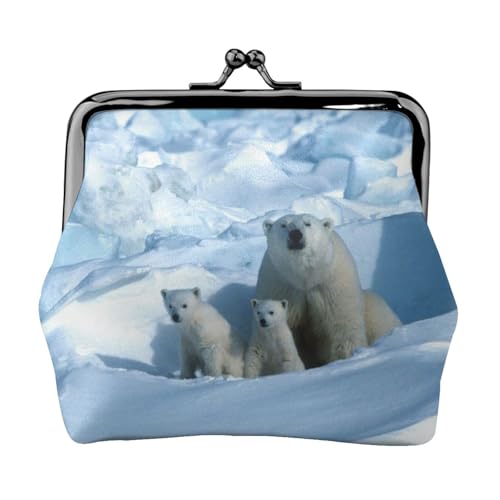 Bear Personalisierte Unisex bedruckte Münzgeldbörse – Premium Mikrofaser Leder Geldbörse mit Schnappverschluss von Hgbbdyyjj