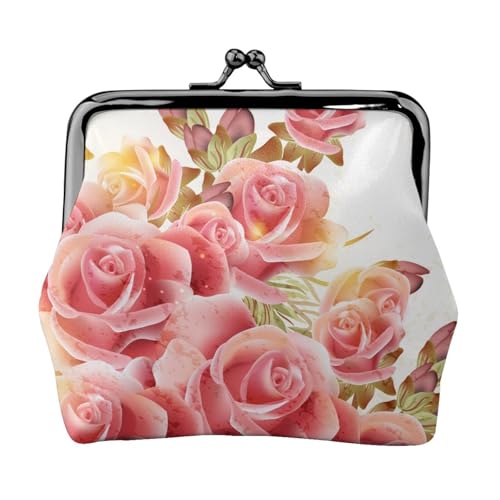 Blossom Personalisierte Unisex Bedruckte Münzbörse - Premium Mikrofaser Leder Geldbörse mit Schnappverschluss von Hgbbdyyjj