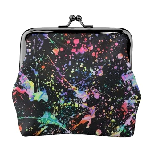 Bunte Farbe, personalisierbar, Unisex, bedruckte Münzgeldbörse – Premium-Mikrofaser-Leder-Geldbörse mit Schnappverschluss von Hgbbdyyjj