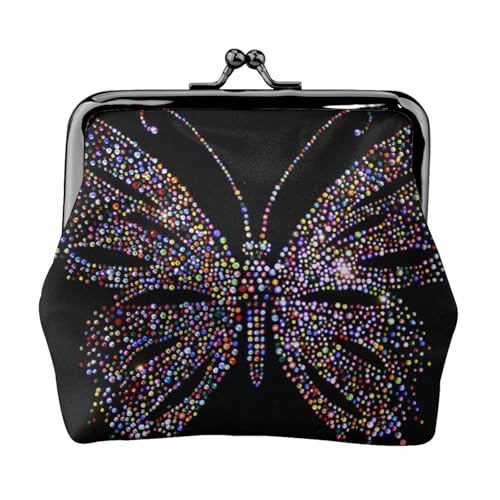 Butterfly Personalisierte Unisex Bedruckte Münzbörse - Premium Mikrofaser Leder Geldbörse mit Schnappverschluss von Hgbbdyyjj