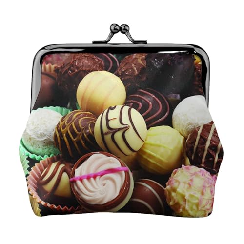 Candy Image Personalisierte Unisex bedruckte Münzgeldbörse – Premium Mikrofaser Leder Geldbörse mit Schnappverschluss von Hgbbdyyjj