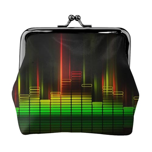 Cool Music Sound Personalisierte Unisex Bedruckte Münzgeldbörse – Premium Mikrofaser Leder Geldbörse mit Schnappverschluss von Hgbbdyyjj