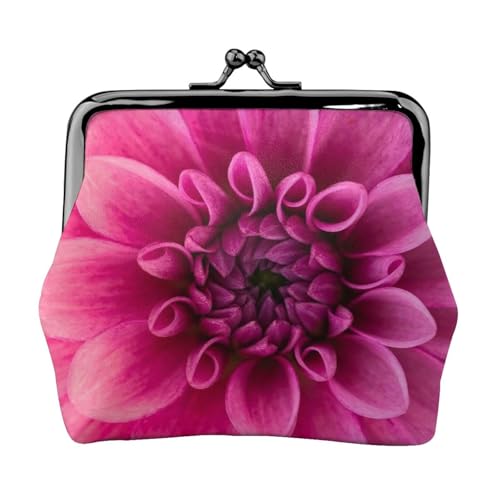Dahlia Personalisierte Unisex Bedruckte Münzgeldbörse – Premium Mikrofaser Leder Geldbörse mit Schnappverschluss von Hgbbdyyjj