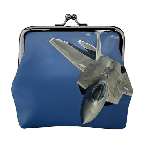 Flying Airplane Personalisierte Unisex Bedruckte Münzgeldbörse – Premium Mikrofaser Leder Geldbörse mit Schnappverschluss von Hgbbdyyjj