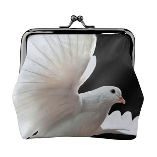 Flying Dove Personalisierte Unisex Bedruckte Münzgeldbörse – Premium Mikrofaser Leder Geldbörse mit Schnappverschluss von Hgbbdyyjj