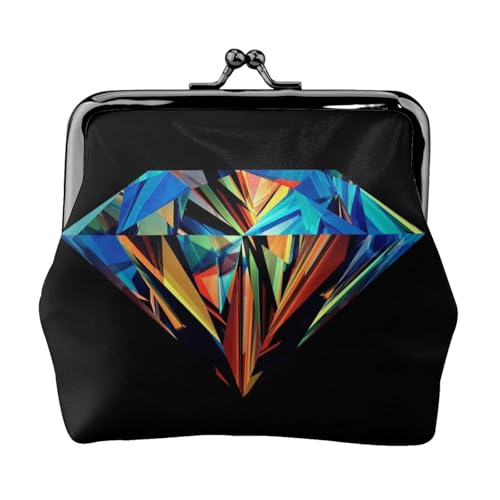 Galaxy Diamond Personalisierte Unisex Bedruckte Münzbörse - Premium Mikrofaser Leder Geldbörse mit Schnappverschluss von Hgbbdyyjj