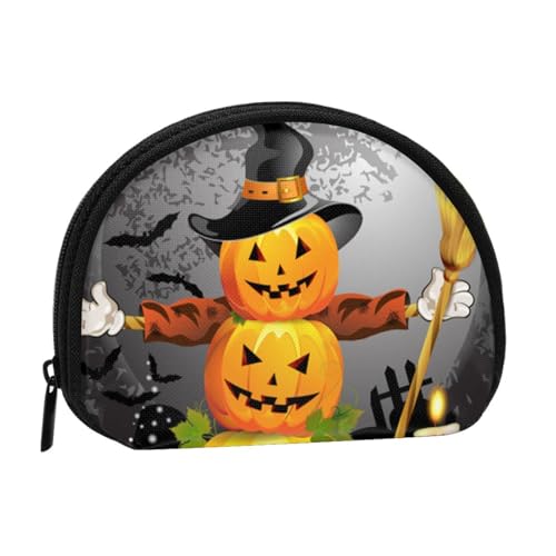 Halloween Kürbis Mini Shell Münzbörse - Kompakte Geldbörse mit Reißverschluss für Münzen, Schlüssel und kleine Gegenstände Halloween Kürbis Mini Shell Münzbörse - Kompakte Geldbörse mit Reißverschluss für Münzen, Schlüssel und kleine Gegenstände von Hgbbdyyjj