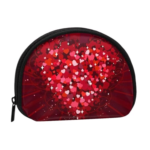 Happy Valentine's Day Mini Shell Coin Purse - Compact Zippered Wallet for Coins, Keys & Small Items Happy Valentine's Day Mini Shell Coin Purse - Compact Zippered Wallet for Coins, Keys & Small Items von Hgbbdyyjj