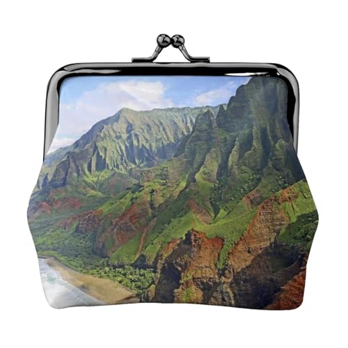 Hawaii Seashore Personalisierte Unisex Bedruckte Münzbörse - Premium Mikrofaser Leder Geldbörse mit Schnappverschluss von Hgbbdyyjj