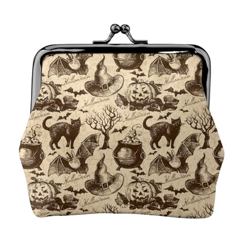 Hexenhut Personalisierte Unisex Bedruckte Münzbörse - Premium Mikrofaser Leder Geldbörse mit Schnappverschluss von Hgbbdyyjj