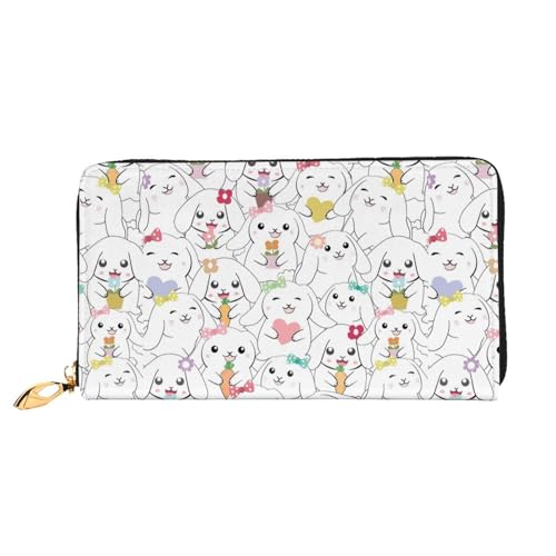 Hgbbdyyjj Animal Premium Long Wallet für Damen und Herren - Geldbörse mit Reißverschluss aus PU-Leder mit 12 Kartenfächern und Münzfach von Hgbbdyyjj